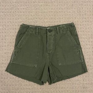 Gap Olive High Rise Utility Short